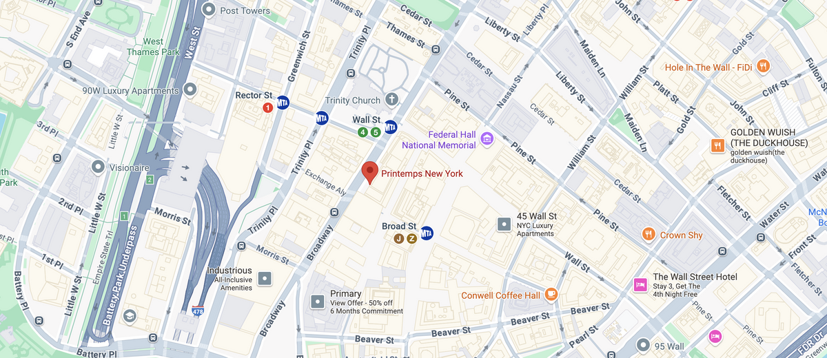 Map directions to printful location
